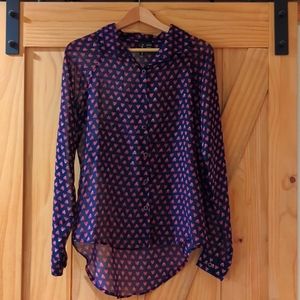 Heart long sleeve blouse